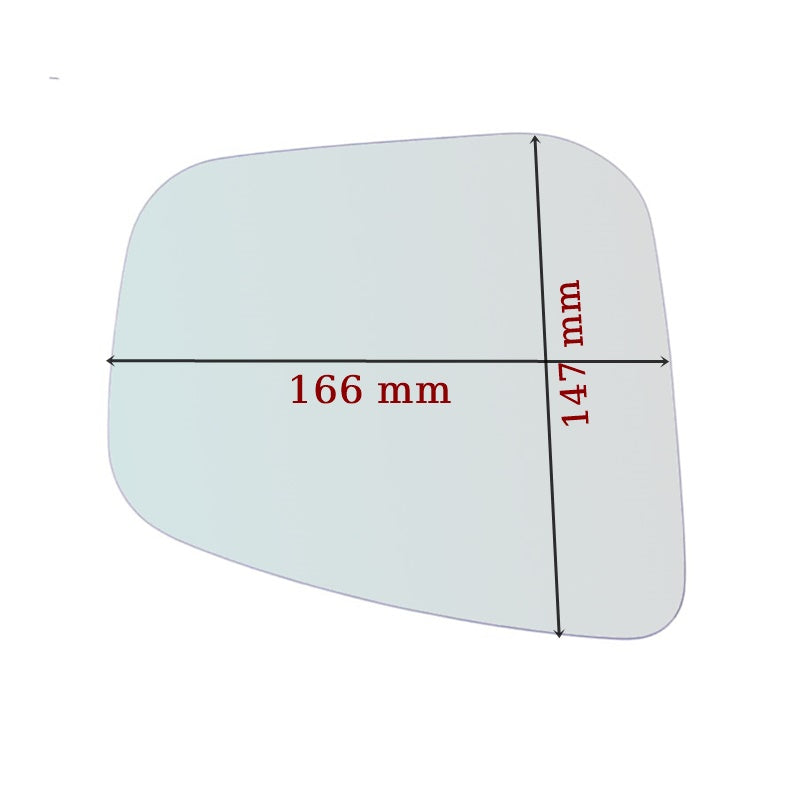 Vitre rétroviseur côté GAUCHE pur Mitsubishi Pajero Pinin depuis 1999> GALLO RETROVISORI