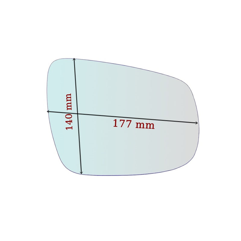 Miroir De Rechange côté GAUCHE pur DR 5.0 Depuis 2019> GALLO RETROVISORI