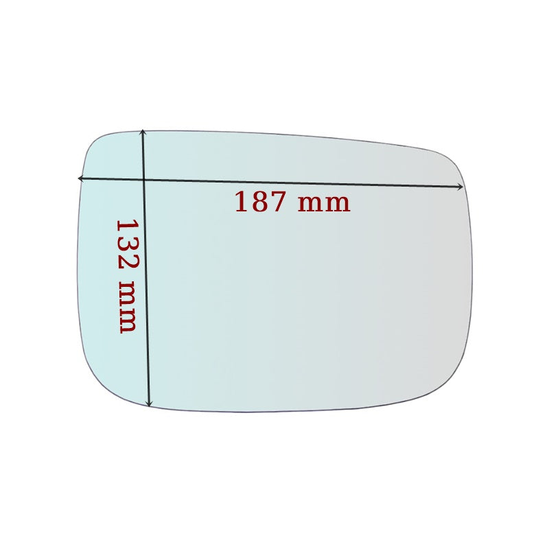 Vitre rétroviseur côté GAUCHE pur Volvo XC60 I 2008-2013 - www.glass-europa.com