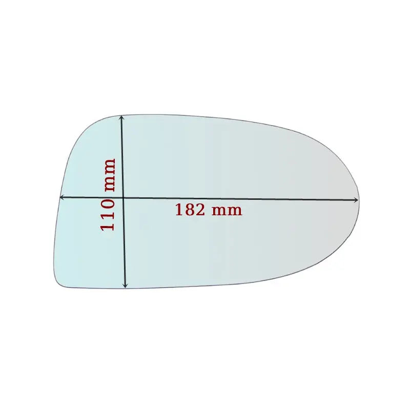 Vitre rétroviseur côté DROIT pur Daihatsu Cuore depuis 2006> - MIROIRS-AUTO2004