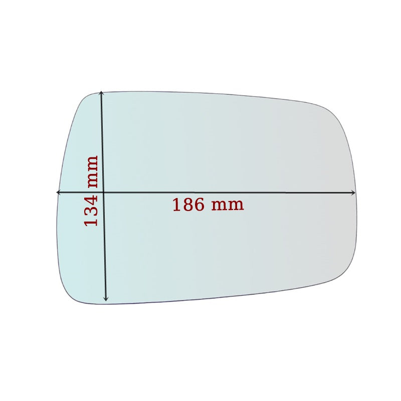 Vitre rétroviseur côté DROIT pur Kia Grand Carnival III 2007-2015 - www.glass-europa.com