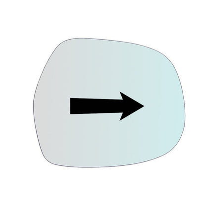 Vitre rétroviseur côté DROIT pur Toyota Land Cruiser 2003-2008 - www.glass-europa.com