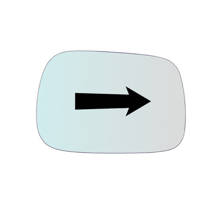 Vitre rétroviseur côté DROIT pur Volvo XC70 2000-2004 - www.glass-europa.com