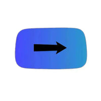 Vitre Rétroviseur Bleu Côté DROIT Pur Bmw Sèrie 5 (E34) depuis 1987-1995 - MIROIRS-AUTO2004