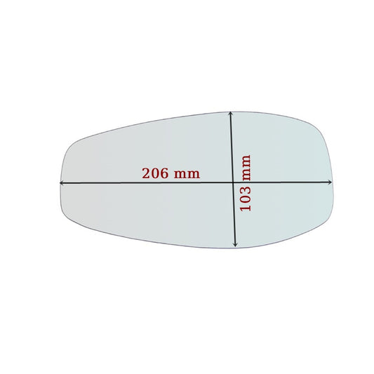 Miroir De Rechange côté DROIT pur YOYO XEV depuis 2022> - MIROIRS-AUTO2004