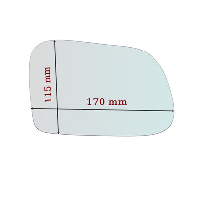 Vitre rétroviseur côté GAUCHE pur Rover 414 depuis 1990> GALLO RETROVISORI