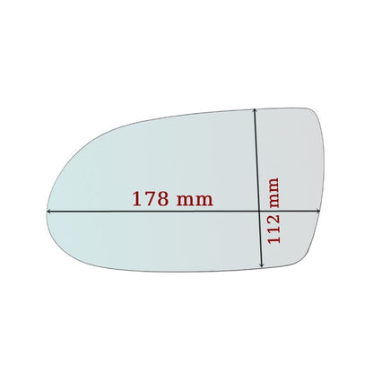 Miroir De Rechange côté GAUCHE pur Mercedes SL (R230) depuis 2001-2009 GALLO RETROVISORI