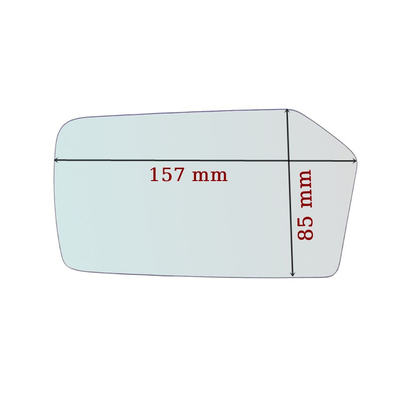 Vitre rétroviseur côté GAUCHE pur Mercedes Klasse S (S126) dal 1979-1991 GALLO RETROVISORI