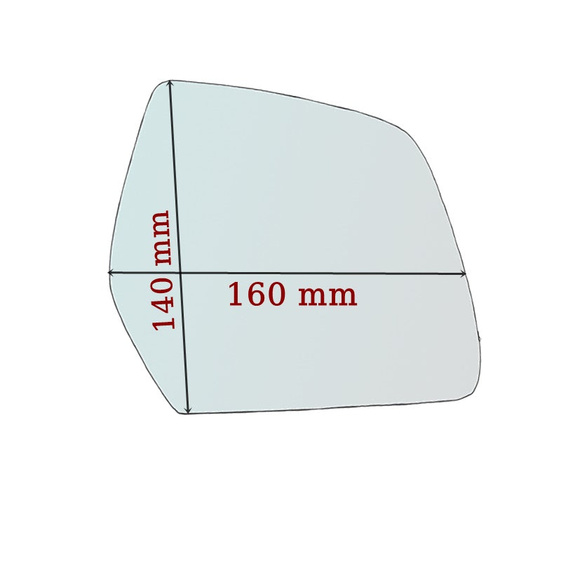 Vitre rétroviseur côté GAUCHE pur Mahindra KUV 100 GALLO RETROVISORI