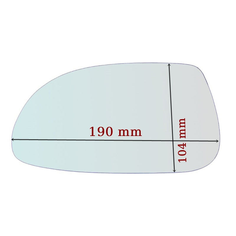 Vitre rétroviseur côté GAUCHE pur Chevrolet Nubira depuis 2002-2005 GALLO RETROVISORI