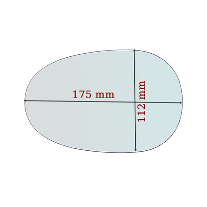 Vitre rétroviseur côté GAUCHE pur Mazda MX-5 depuis 1990-2003 GALLO RETROVISORI