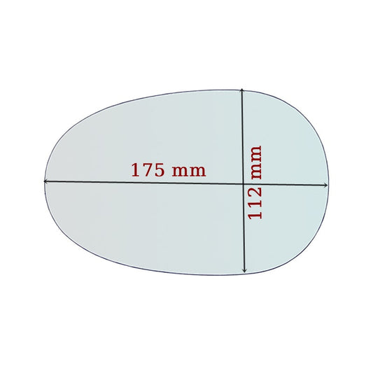 Vitre rétroviseur côté GAUCHE pur Mazda MX-5 depuis 1990-2003 GALLO RETROVISORI