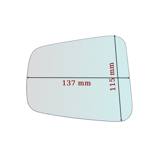Vitre rétroviseur côté GAUCHE Moto Kawasaky 1000 GTR GLASS-EUROPA