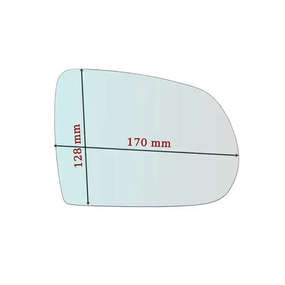 Vitre rétroviseur côté DROIT pur Jeep Cherokee V (KL) depuis 2013> - MIROIRS-AUTO2004