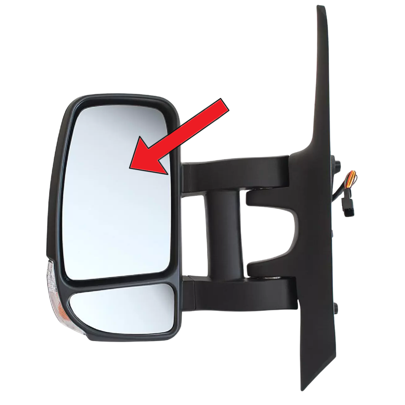 Plaque de miroir rétroviseur GAUCHE Pur Fiat Fiorino II (225) depuis 2007> (Copia) MIROIRSAUTO2004