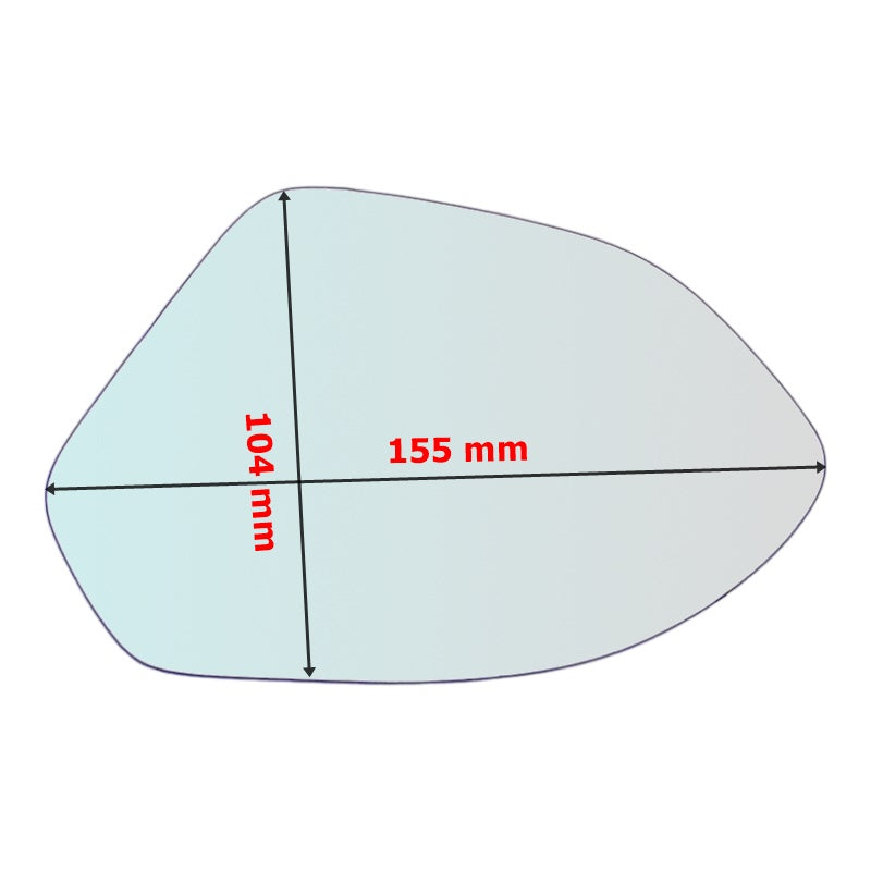 Vitre rétroviseur côté GAUCHE pur Piaggio X9 Evolution 500 - www.glass-europa.com