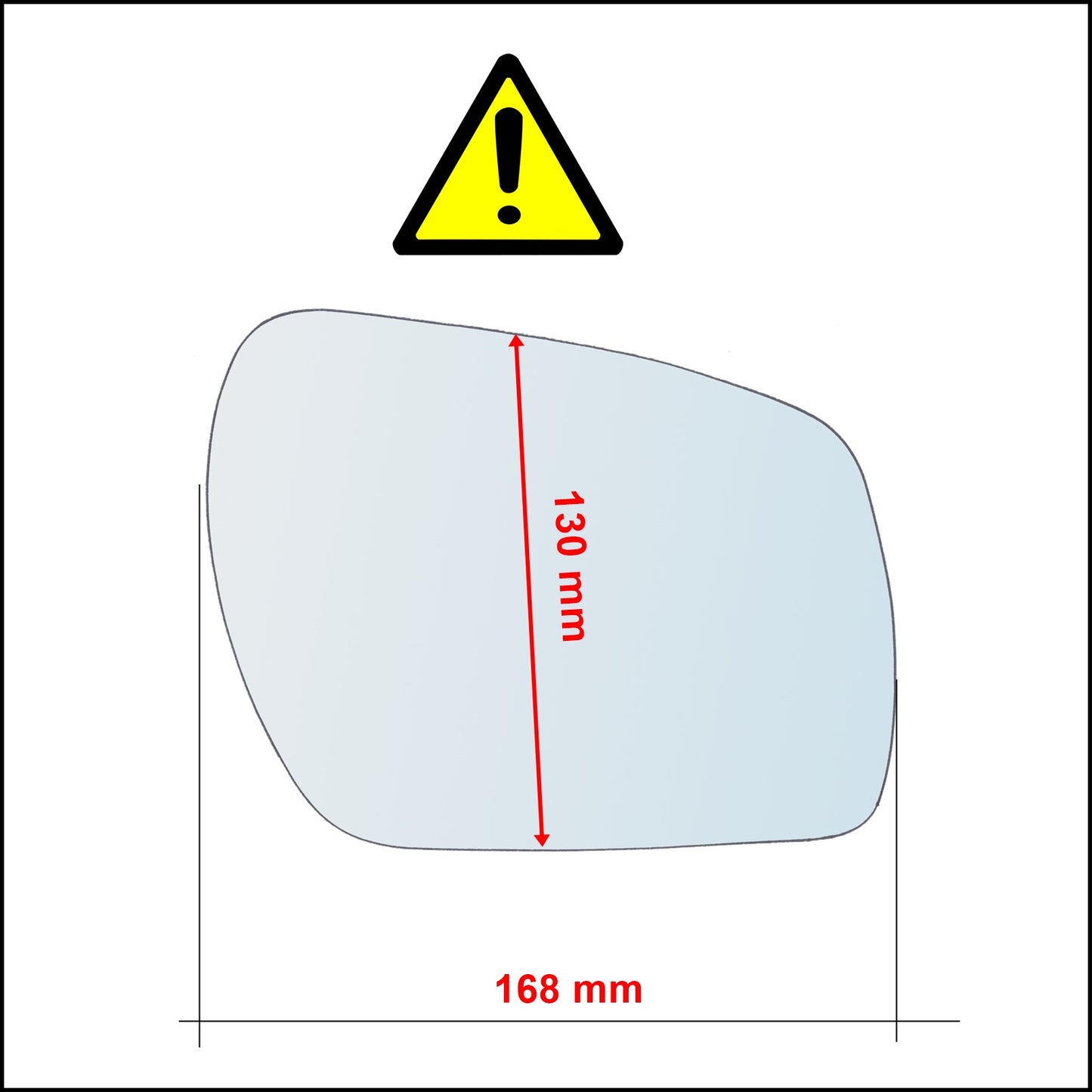 Vitre rétroviseur côté GAUCHE pur Ford C-Max depuis 2006-2008 - MIROIRS-AUTO2004